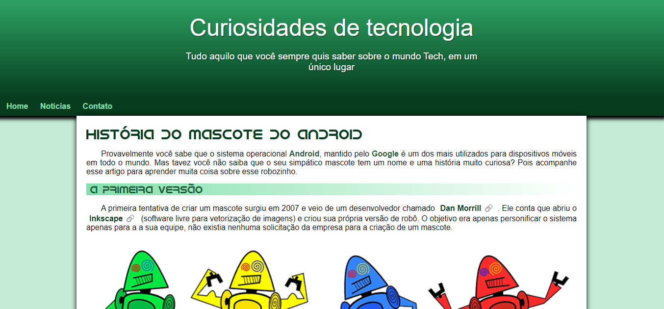 projeto site Android
